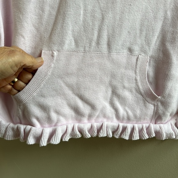 Lilly Pulitzer Girls Hani Poncho Frosted Pink Knit - Picture 3 of 10